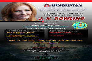 Birthday Commemoration of renowned author J.K. Rowling